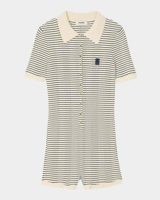 Dhadee Striped Playsuit